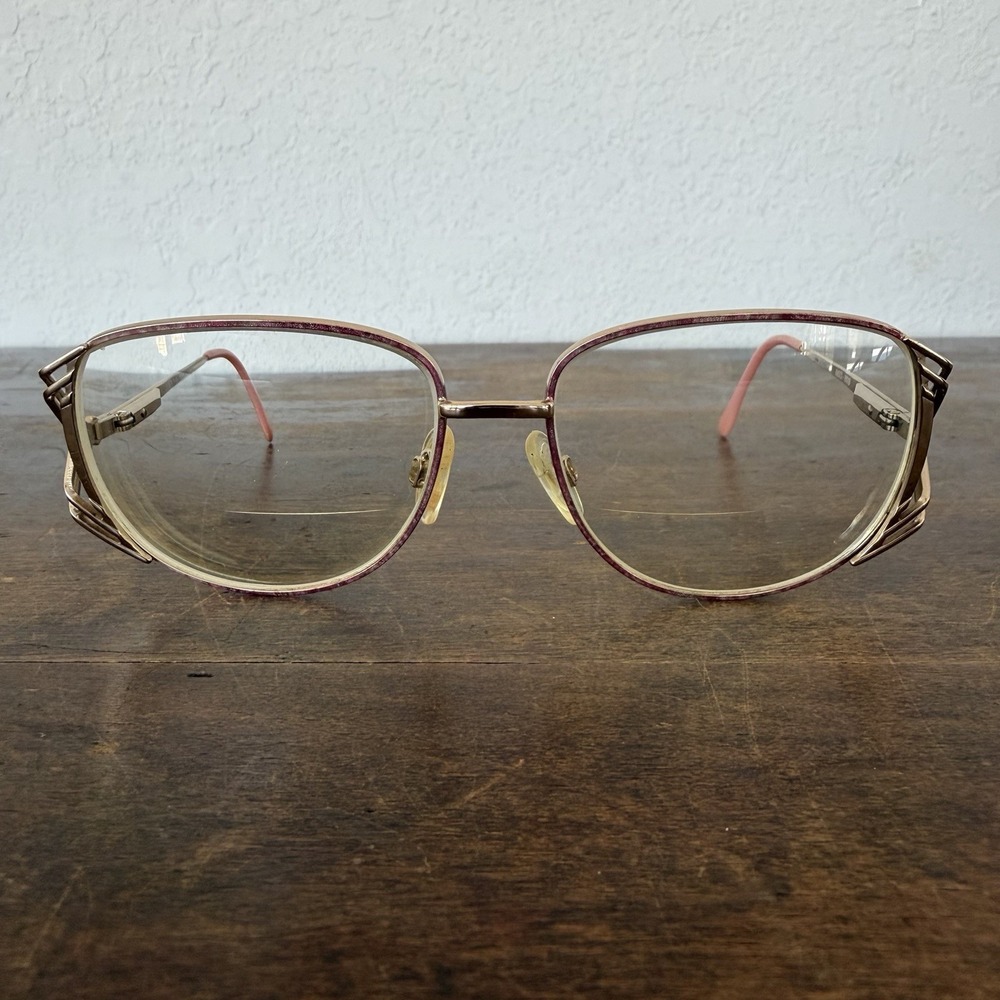 VTG‎ Swank Optical Nadine Frames Only 125mm Pink Rose Gold Oversized Butterfly